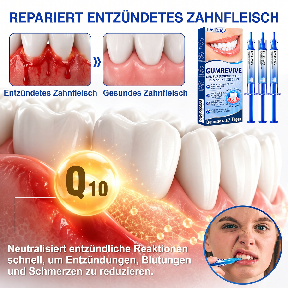 🇩🇪🏆🦷🛡️ Dr. Era® GumRevive — Klinisches Gel: Stoppt Zahnfleischbluten, regeniert Zahnfleisch & festigt Zähne