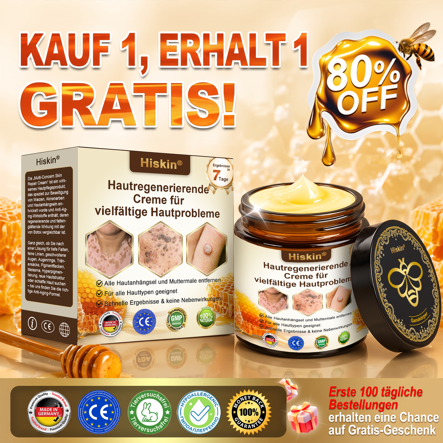 Letzte Chance! Sichern Sie sich diesen Glücksfund mit 90 % Rabatt, um Warzen dauerhaft zu entfernen! 🔥 180-Tage-Geld-zurück-Garantie! Handeln Sie schnell! HISKIN®