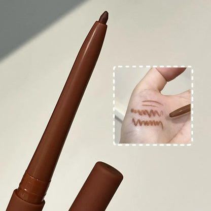 Pumpkin Brown Eyeliner Gel Pencil Waterproof Matte Smooth Quick Dry Non-Smudge Easy Wear Under Eye Liner Shadow Stick Makeup